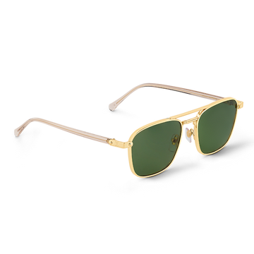 LV Lunettes de soleil carrées en métal Signature